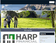 Tablet Screenshot of harpfinancialgroup.com